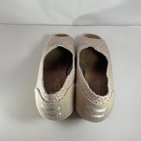 TOMS Natural Woven Triangle‎ & Cork Classic Wedge, size 8 - Picture 5 of 9